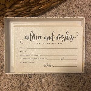 Elegant Advice and Wishes Cards